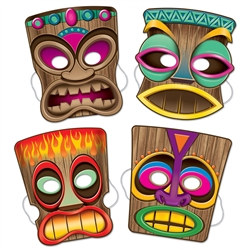 Tiki Masks (4/pkg)