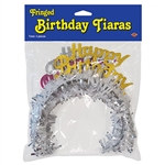 Pkgd Happy Birthday Tiaras w/Fringe