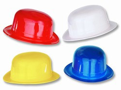 Assorted Plastic Derby Hats (1/pkg)