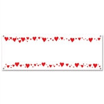 Blank Hearts Sign Banner