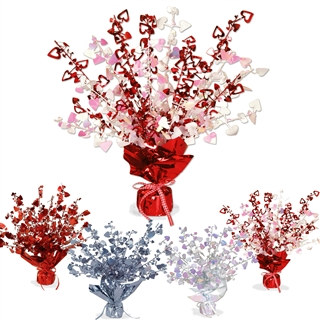 Heart Gleam N Burst Centerpiece (Select Color)