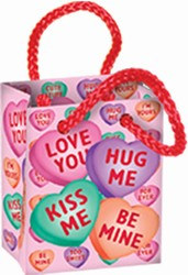 Candy Heart Mini Party Favor Bags (4/Pkg)