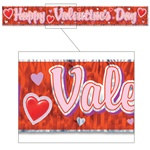 Red Metallic Valentine Banner