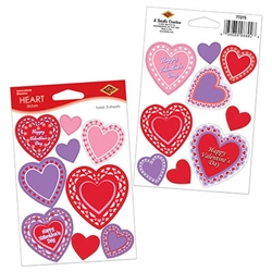 Each Package is 2 sheets with 18 stickers total. Four have "Happy Valentines Day" printed on them, the other 14 are blank so you can write your own message for that special someone.  Great for Valentines Day cards, gifts DIY projects and memory books.