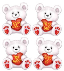 Mini Valentine Bear Cutouts