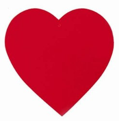 Red Heart Cutout (4 inches)