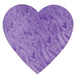 Purple Embossed Foil Heart Cutout (4 inch)