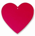 Red Foil Heart Cutout (9 inch)