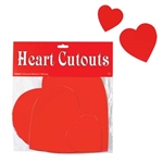 Assorted Red Hearts (9/pkg)