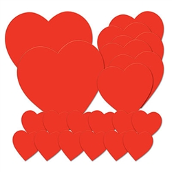 Pkgd Printed Heart Cutouts