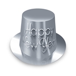 Save yourself some stress planning you New Year's Eve party with this classic Silver New Year Hi-Hay.  Sold in convenient 25 packs, these one size-fits-most, your guests will love them!