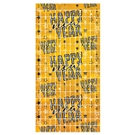 Happy New Year Metallic Square Curtain