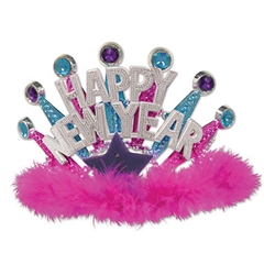 Plastic Light-Up Happy New Year Tiara