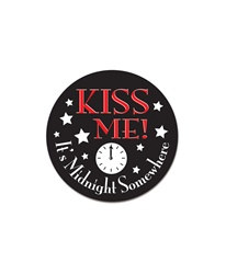 Kiss Me Its Midnight Somewhere Button