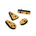 Black and Gold Plastic Metallic Noisemakers