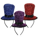 Sparkling Top Hat Headbands (1/Pkg)