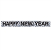 Wish everyone a Happy New Year in a big way with this Silver Metallic Happy New Year Fringe Banner.
<br/>A full 5 feet long and 7.5 inches tall, it's easy to hang and reusable with care.