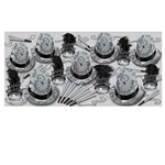 Silver Times Assortment will provide an array of foil hats, feathered tiaras, horns and beads for up to 50 New Year party guests. The black and silver color scheme of this assortment will lend a classy vibe to any New Year's celebration.