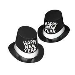 Top Hat and Tails New Year Hi-Hats (sold 25 per box)