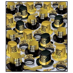 Want to host a New Year's Eve celebration for the entire block? Grab this The Great New Year Assortment for 300 in Black and Gold and you'll save time and money!
