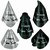 Sparkling Black and Silver New Year Hats (sold 50 per box)