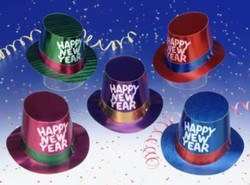 Assorted Foil New Year Hi-Hats