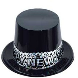 Silver Stardust New Year Topper Hat