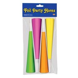 Neon Swing Horns (4/pkg)