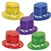 Assorted Colors New Year Star Top Hat Party Pack of 25