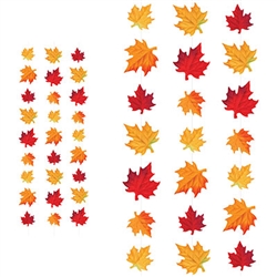 Add the colors of fall to your party pallet with these beautiful Deluxe Fabric Autumn Leaves Stringers.  Each package includes 3 sets of stringers.  Each stringer is a full 10 feet long.  Easy to hang and reusable with care.