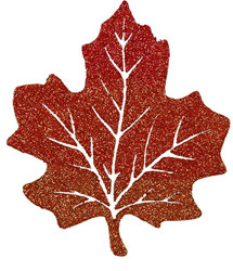 Glittered Maple Leaf 10 inch