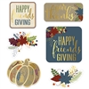 Add a charmingly nostalgic feel to your Friendsgiving party with these Foil Friendsgiving Cutouts.  Each package includes six cutouts, each printed on both sides.  They measure from 6 1/4 inches to 10 inches in size.  Reusable with care.