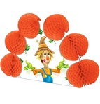 Scarecrow Pop-Over Centerpiece features a cute and lovable scarecrow that will entertain your dinner guest with the art of juggling pumpkins. Decorate your dinner table this Fall season with Scarecrow Pop-Over Centerpiece.