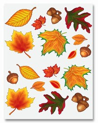 Fall Leaf Stickers (4 sheets/pkg)