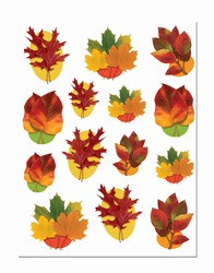 Autumn Leaf Window Clings (14/sheet)