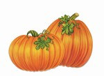 Pumpkin Cutouts, 16 in (4/Pkg)