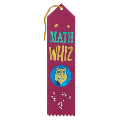 Math Whiz Ribbon