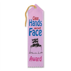 Clean Hands and Face Award Ribbon