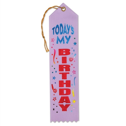 Today's My Birthday Ribbon