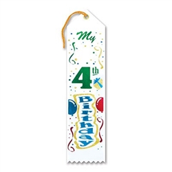 My 4th Birthday Ribbon