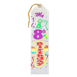 My 8th Birthday Ribbon