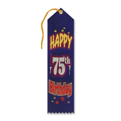 Happy 75th Birthday Ribbon