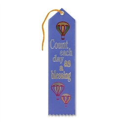 Count Each Day As A Blessing Ribbon