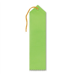 Neon Green Blank Award Ribbon