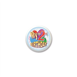 My 2nd Birthday Blinking Button