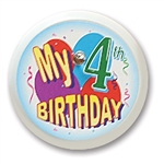 My 4th Birthday Blinking Button
