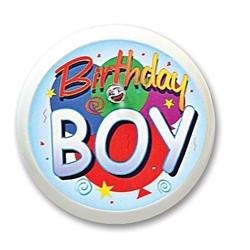 Birthday Boy Blinking Button