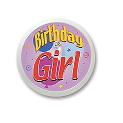 Birthday Girl Blinking Button