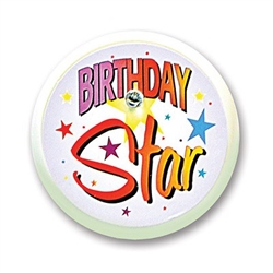 Birthday Star Blinking Button