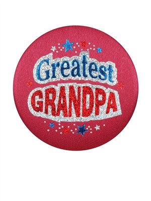 Greatest Grandpa Satin Button
